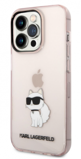 Karl Lagerfeld IML Choupette NFT Zadní Kryt pro iPhone 14 Pro Pink