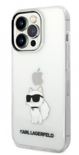 Karl Lagerfeld IML Choupette NFT Zadní Kryt pro iPhone 14 Pro Transparent