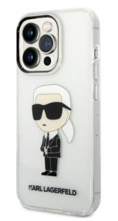 Karl Lagerfeld IML Ikonik NFT Zadní Kryt pro iPhone 14 Pro Transparent