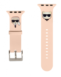 Karl Lagerfeld Karl and Choupette Řemínek pro Apple Watch 42/44mm Pink