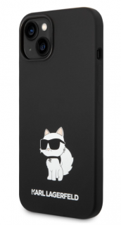 Karl Lagerfeld Liquid Silicone Choupette NFT Zadní Kryt pro iPhone 14 Black
