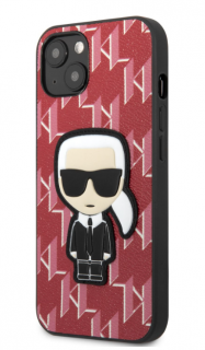 Karl Lagerfeld Monogram Ikonik Kryt pro iPhone 13 mini Red