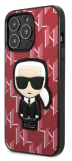 Karl Lagerfeld Monogram Ikonik Kryt pro iPhone 13 Pro Max Red