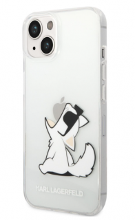 Karl Lagerfeld PC/TPU Choupette Eat Zadní Kryt pro iPhone 14 Plus Transparent