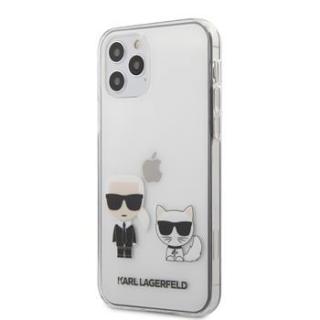 Karl Lagerfeld PC/TPU Karl & Choupette Kryt pro iPhone 12/12 Pro 6.1 Transparent