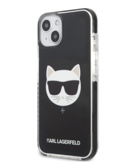Karl Lagerfeld TPU Choupette Head Kryt pro iPhone 13 Mini Black