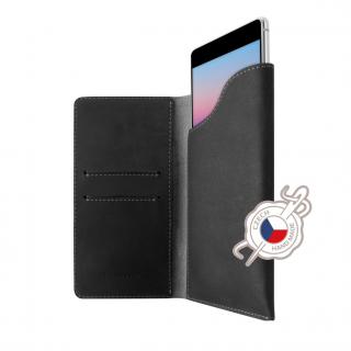 Kožené pouzdro FIXED Pocket Book pro Apple iPhone XR/11, šedé