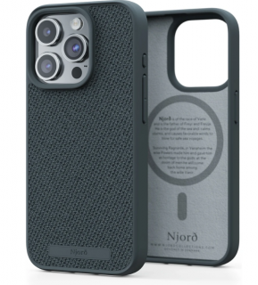 Njord Fabric Tonal Case Dark Grey - iPhone 15 Pro