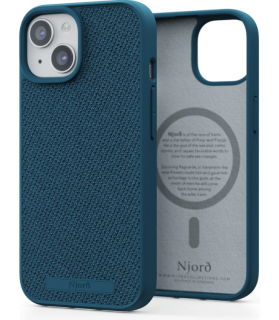 Njord Fabric Tonal Case Deep Sea - iPhone 15/14/13