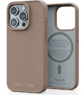 Njord Fabric Tonal Case Pink Sand - iPhone 15 Pro Max