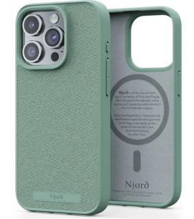 Njord Fabric Tonal Case Turqoise - iPhone 15 Pro Max