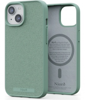 Njord Fabric Tonal Case Turquoise - iPhone 15/14/13