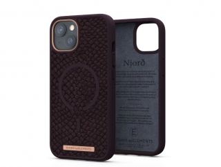 Njord Salomon Leather Aubergine - iPhone 13