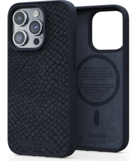 Njord Salomon Leather Black - iPhone 15 Pro