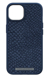 Njord Salomon Leather Blue - iPhone 14 Pro