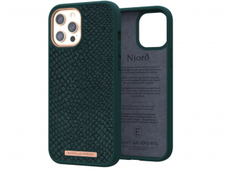 Njord Salomon Leather Case Dark Green - iPhone 12/12 Pro