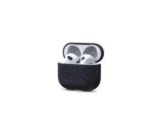 Njord Salomon Leather Case Dark Grey - AirPods 3