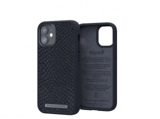 Njord Salomon Leather Case Dark Grey - iPhone 12/12 Pro