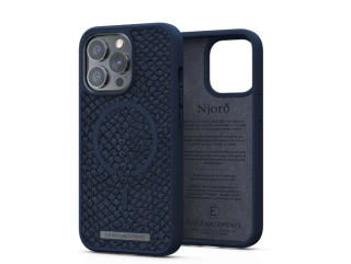 Njord Salomon Leather Case Petrol - iPhone 12 Pro Max/13 Pro Max