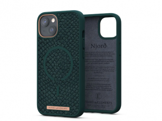 Njord Salomon Leather Dark Green - iPhone 13 Mini