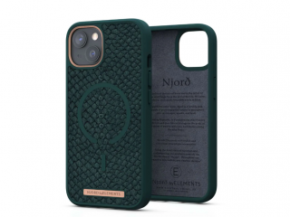 Njord Salomon Leather Dark Green - iPhone 13