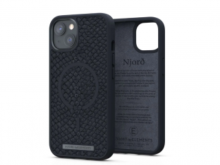 Njord Salomon Leather Dark Grey - iPhone 13