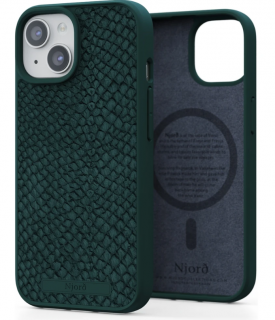Njord Salomon Leather Green - iPhone 15/14/13
