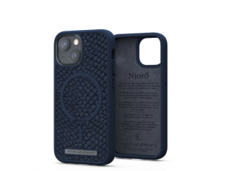 Njord Salomon Leather Petrol - iPhone 13 Mini