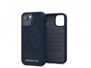 Njord Salomon Leather Petrol - iPhone 13