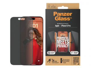 PanzerGlass Privacy ochranné sklo pro Apple iPhone 15 Pro