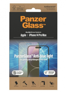 PanzerGlass Ultra Wide Fit s Anti-BlueLight vrstvou pro Apple iPhone 14 Pro Max