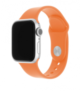 Set silikonových řemínků FIXED Silicone Strap pro Apple Watch 38/40/41 mm, oranžový