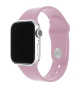 Set silikonových řemínků FIXED Silicone Strap pro Apple Watch 38/40/41 mm, světle růžový