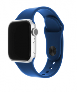 Set silikonových řemínků FIXED Silicone Strap pro Apple Watch 42/44/45 mm, královsky modrý