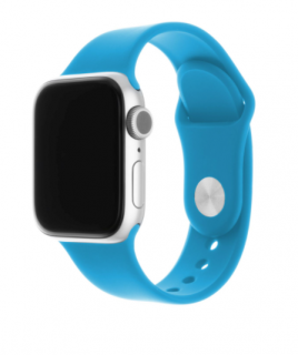 Set silikonových řemínků FIXED Silicone Strap pro Apple Watch 42/44/45 mm, sytě modrý