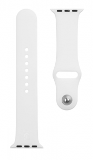 Tactical 465 Silikonový Řemínek pro Apple Watch 1/2/3/4/5/6/7/SE 38/40/41mm White