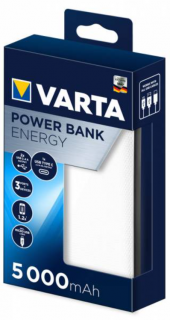 Varta 5000 mAh Power Bank Energy - White