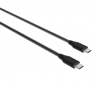 Winner USB-C / USB-C datový kabel 5A, 1,5m, černý
