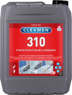 Cleamen 310 gelový čistič na WC a keramiku 750 ml Varianta: CLEAMEN 310 vysoce kyselý na WC a keramiku 5 l