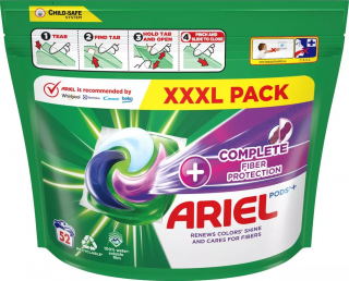 Gelové kapsle na praní Ariel Complete Fiber Protection, 52 ks