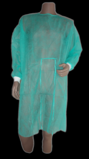 Jednorázový plášť návštěvnický J-Med, zelený 10ks
