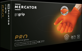 Mercator Medical gogrip jednorázové nitrilové orange 50 ks Rozměr: L
