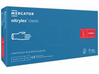 Mercator Medical Nitrylex Classic modré 100 ks Rozměr: L