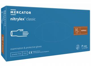 Mercator Medical Nitrylex Classic modré 100 ks Rozměr: XL