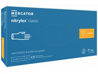 Mercator Medical Nitrylex Classic modré 100 ks Rozměr: XS