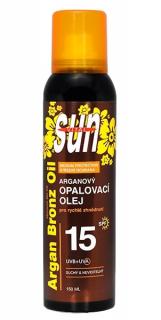Opalovací suchý olej s BIO arganovým olejem SUN VITAL Ochranný faktor: SPF 15