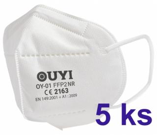 OUYI respirátor FFP2 PREMIUM 5 ks