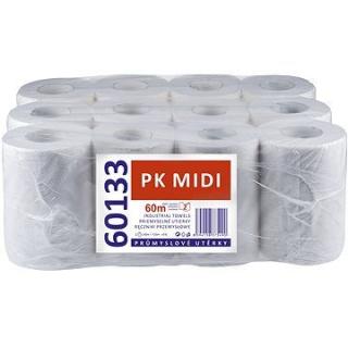 Papírové ručníky PK MIDI, 2 vrst., 12 rolí, celulóza