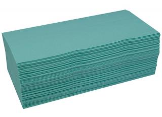 Papírové ručníky ZZ, 230 x 250 mm, 200 ks, zelené
