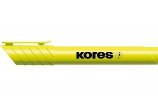 Zvýrazňovač Kores High Liner Plus, 3-5 mm, klínový hrot Barva: Žlutá